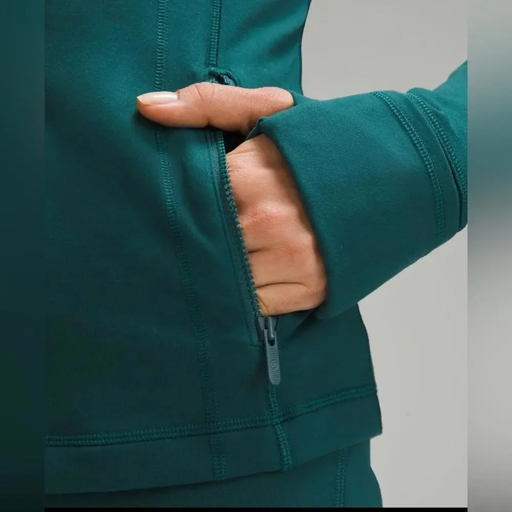 Lululemon Cropped Define Jacket *Nulu in Storm Teal Size 2
